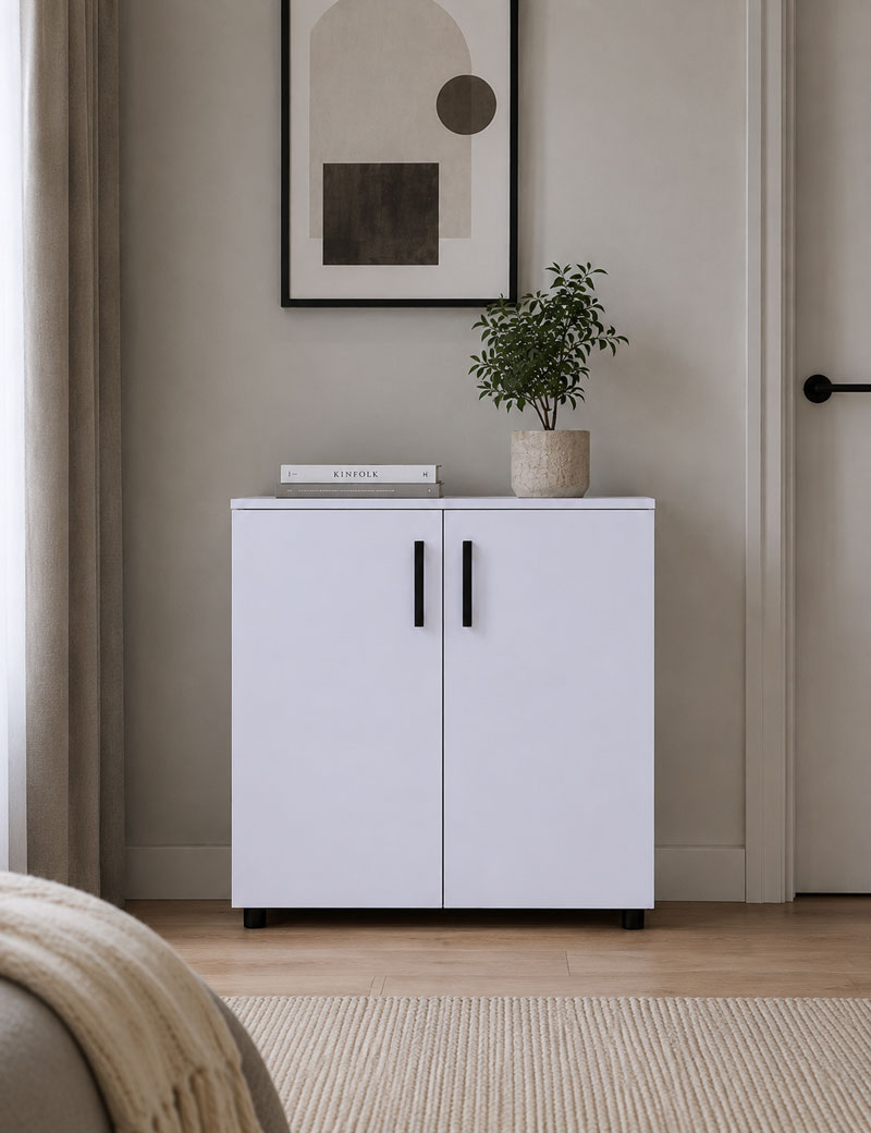 Комод Doros Торн Білий 2 ДСП 90х51.6х80 (DRS-012087)