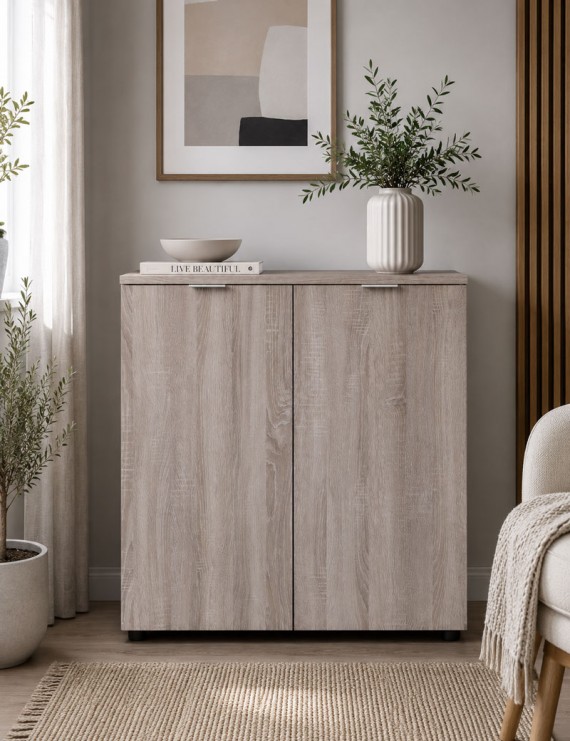 Комод Doros Рон 3 2 фасади Дуб сонома 80х38х81 (41516296) (DRS-012175)