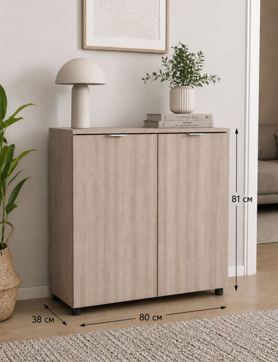 Комод Doros Рон 3 2 фасади Дуб сонома 80х38х81 (41516296) (DRS-012175)