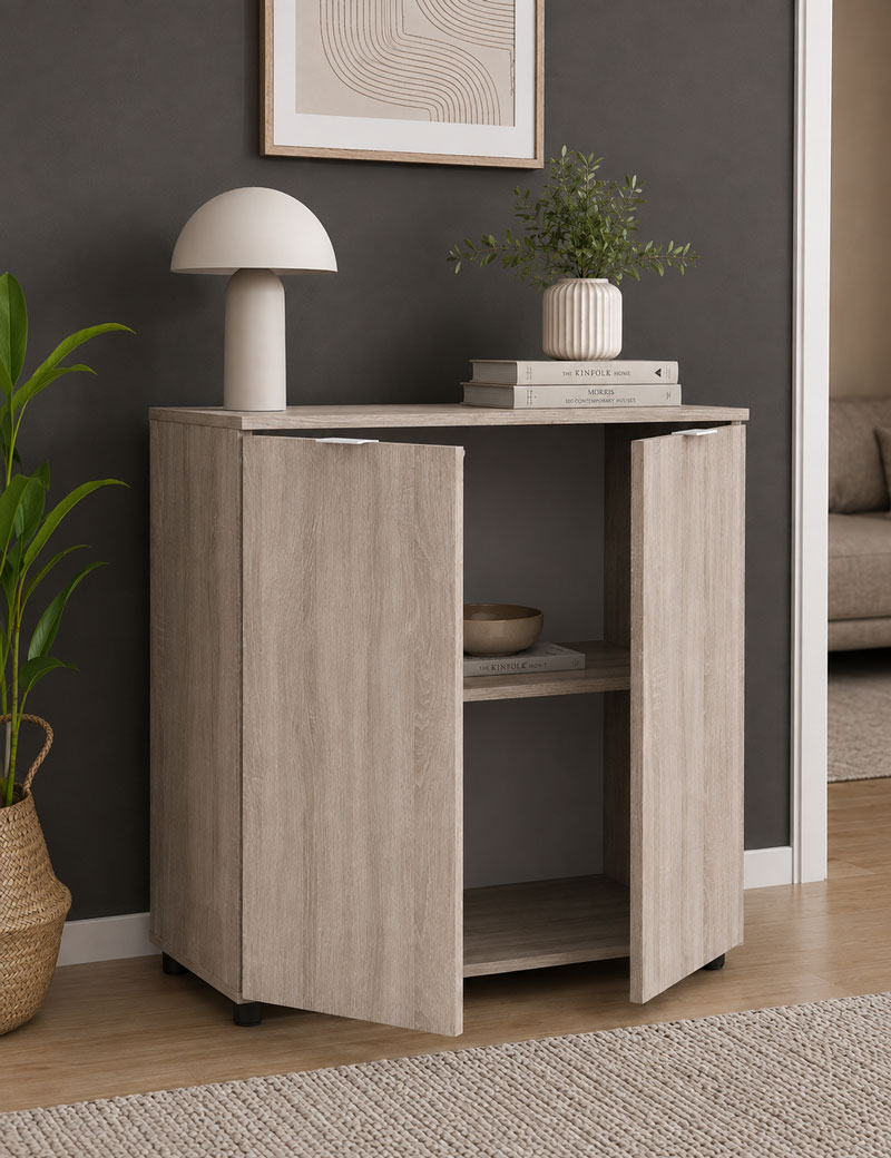 Комод Doros Рон 3 2 фасади Дуб сонома 80х38х81 (41516296) (DRS-012175)