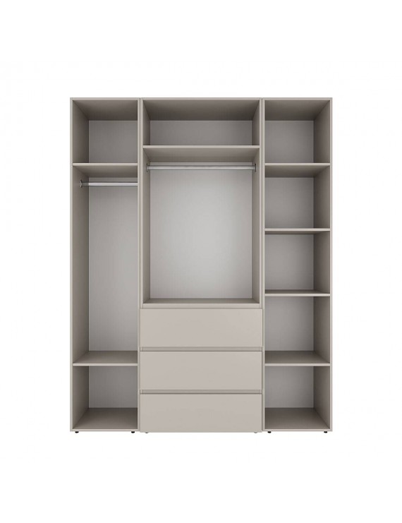 Шафа розпашна комбінована з антресоллю №1 Art in Head Light 1600х2500х500 Кашемір (A1LTK0114000000)