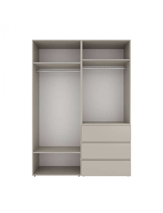 Шафа розпашна комбінована з антресоллю №5 Art in Head Light 1600х2500х500 Кашемір (A1LTK0514000000)