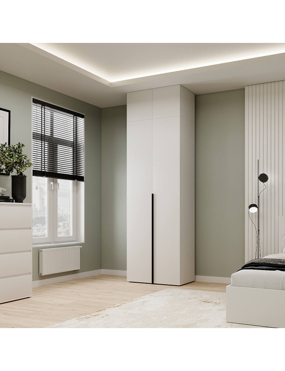 Шафа розпашна комбінована з антресоллю №13 Art in Head Light 800х2500х500 Білий діамант (A1LTK0131000000)