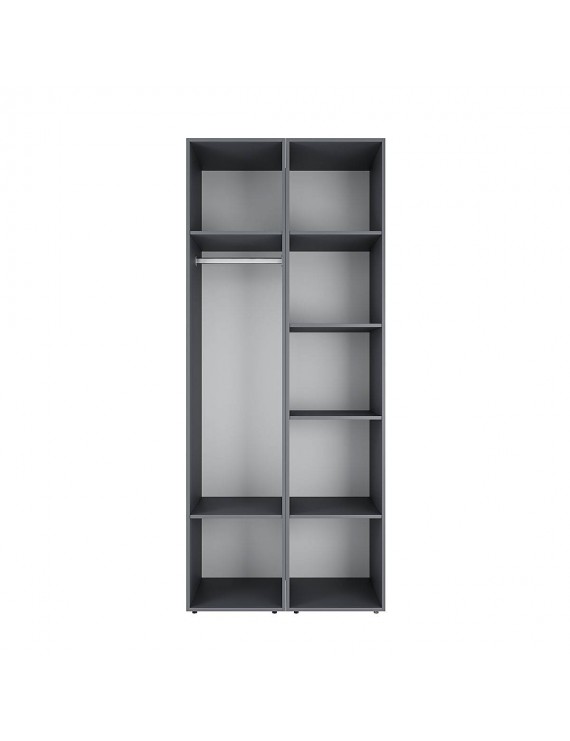 Шафа розпашна комбінована з антресоллю №13 Art in Head Light 800х2500х500 Графіт сірий (A1LTK0137000000)