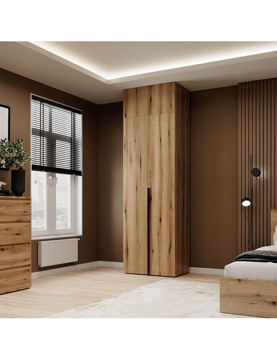 Шафа розпашна комбінована з антресоллю №13 Art in Head Light 800х2600х500 Дуб Евок прибережний (A2LTK01310000000)