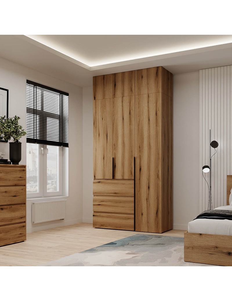 Шафа розпашна комбінована з антресоллю №2 Art in Head Light 1200х2500х500 Дуб Евок прибережний (A1LTK0210000000)