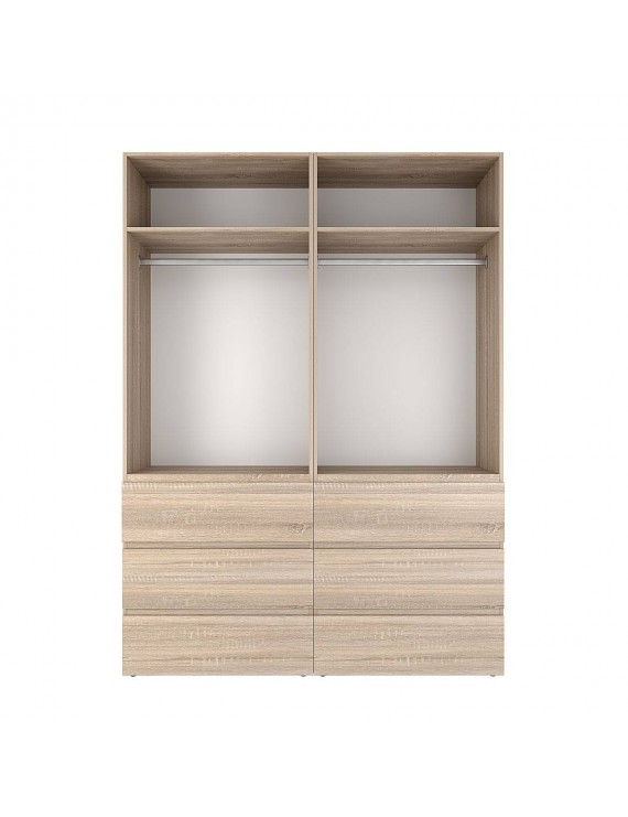 Шафа розпашна комбінована з антресоллю №10 Art in Head Light 1600х2600х500 Дуб Сонома світла (A2LTK01013000000)