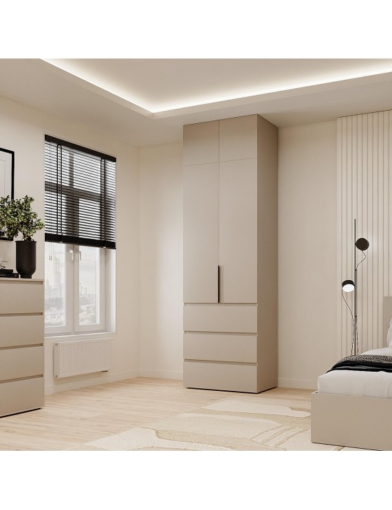 Шафа розпашна з антресоллю №2 Art In Head Light 800x2600x500 Кашемір (A2LT12140000000)