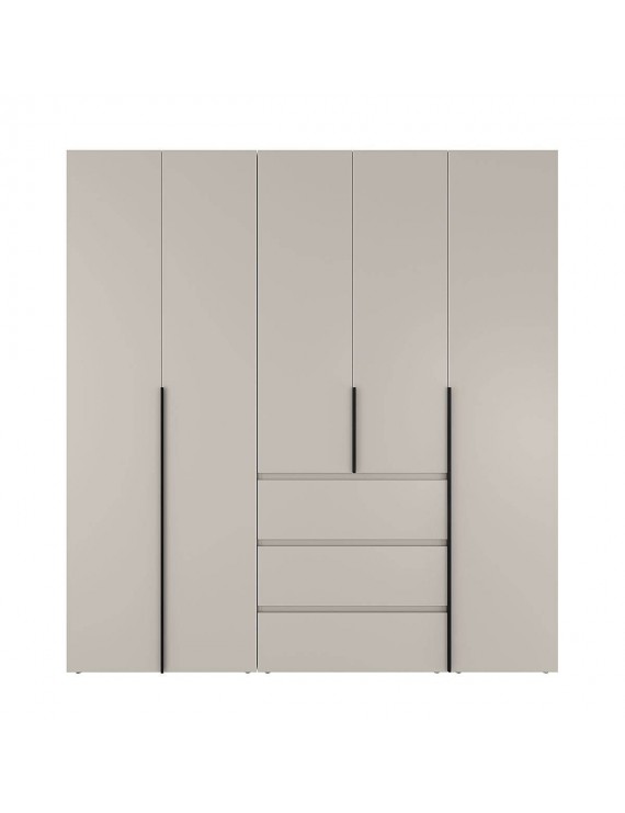 Шафа розпашна комбінована з антресоллю №4 Art in Head Light 2000х2500х500 Кашемір (A1LTK0414000000)