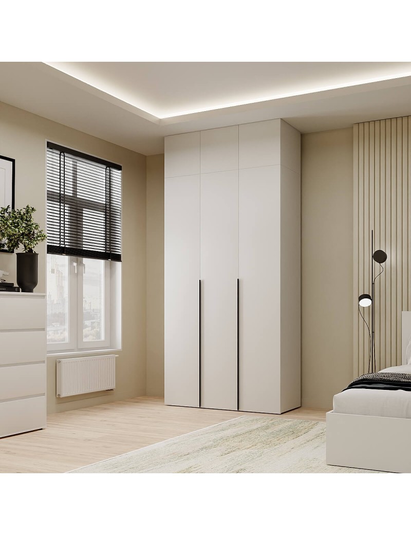Шафа розпашна комбінована з антресоллю №12 Art in Head Light 1200х2600х500 Білий діамант (A2LTK0121000000)