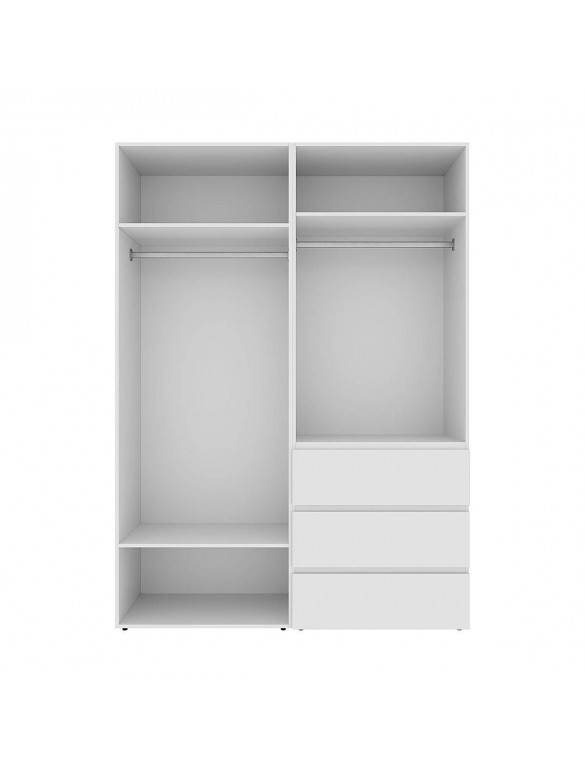 Шафа розпашна комбінована з антресоллю №5 Art in Head Light 1600х2600х500 Білий діамант (A2LTK051000000)