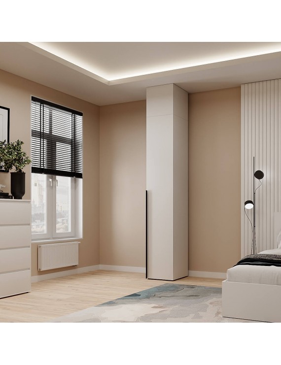 Пенал закритий з антресоллю №1 Art in Head Light 400х500х2600 Білий діамант (A2LT08010000000)
