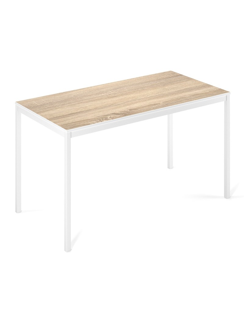 Письмовий стіл Art in Head Brevity Loft standart 1400х750х670 Дуб сонома/Білий метал (TB04130000010)