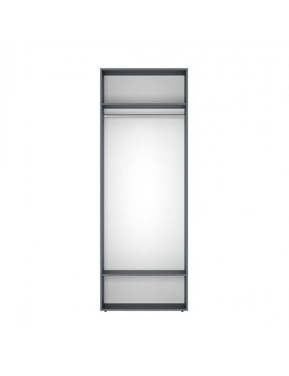 Шафа розпашна з антресоллю №1 Art In Head Light 800x2500x500 Графіт сірий (A1LT11070000000)
