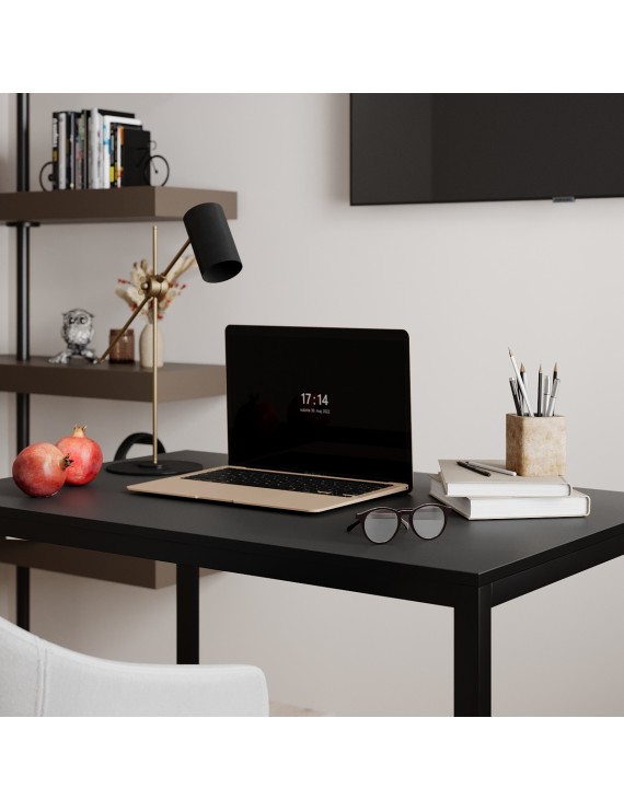Письмовий стіл Art in Head Brevity Loft mid 900х750х670 Графіт/Чорний метал (TB02070000030)