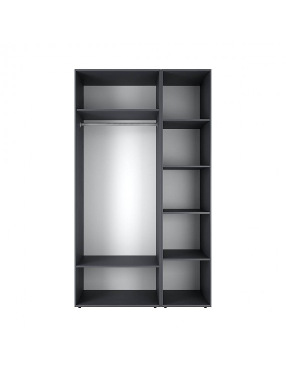 Шафа розпашна комбінована з антресоллю №12 Art in Head Light 1200х2500х500 Графіт сірий (A1LTK0127000000)