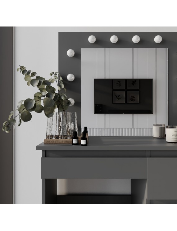 Стіл туалетний Art in Head Beauty 940х430х1400 Графіт сірий (TB31070700000)