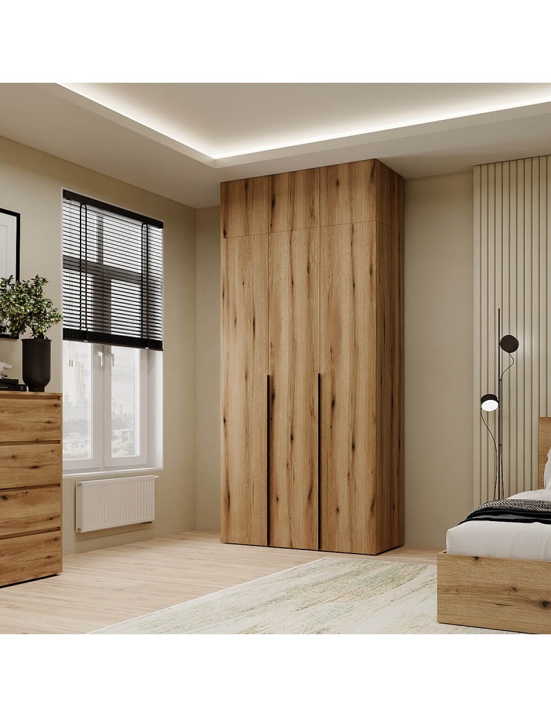 Шафа розпашна комбінована з антресоллю №12 Art in Head Light 1200х2600х500 Дуб Евок прибережний (A2LTK01210000000)