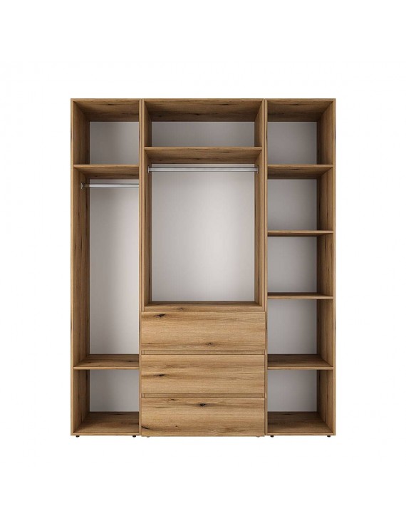 Шафа розпашна комбінована з антресоллю №1 Art in Head Light 1600х2500х500 Дуб Евок прибережний (A1LTK0110000000)