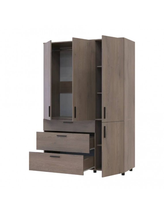 Шафа для одягу Doros Торн Кремона Канноло 3 ДСП/3Ш (штанга) 135х51.6х200 (DRS-012069)