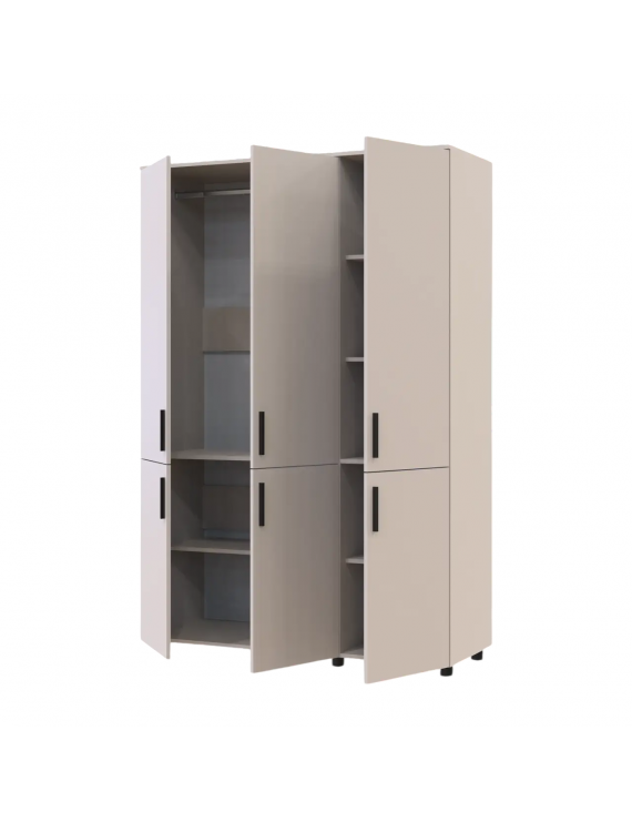 Шафа для одягу Doros Торн Кашемір 3 ДСП (штанга) 135х51.6х200 (DRS-012059)