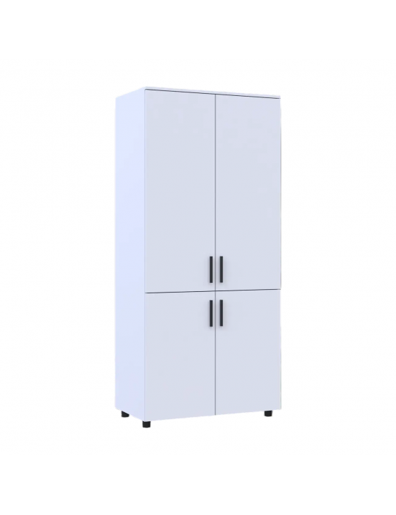 Шафа для одягу Doros Торн Білий 2 ДСП (штанга) 90х51.6х200 (DRS-012019)