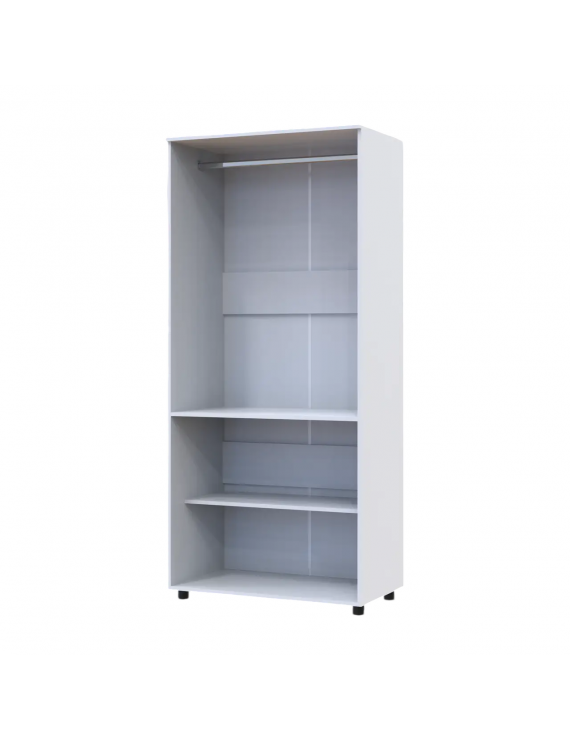 Шафа для одягу Doros Торн Білий 2 ДСП (штанга) 90х51.6х200 (DRS-012019)
