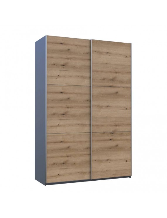 Шафа купе Doros G-Caiser Антрацит/Дуб Евок 2 ДСП / 3 частини 160х60х240 (42005414) (DRS-012247)