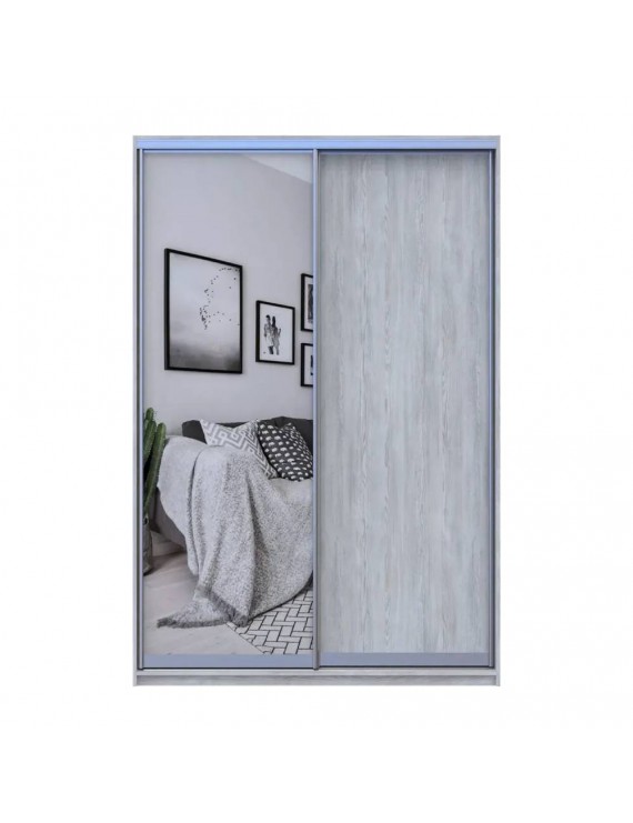 Шафа-купе Doros Сити Лайт Сосна Натти 1 ДСП / 1 дзеркало 150х60х225 (DRS-011965)