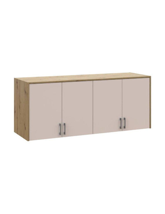 Антресоль висока Doros Ронді Дуб Артизан/Кашемір 4 ДСП 160х52х65 (DRS-011910)