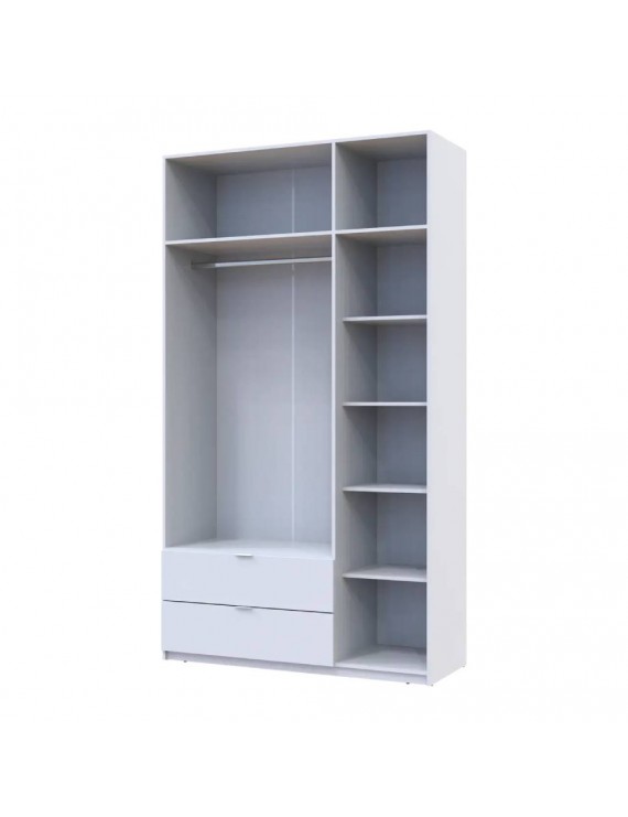 Шафа для одягу Doros Лукас Білий 3ДСП 135х50х240 DRS-011652 (80737800)