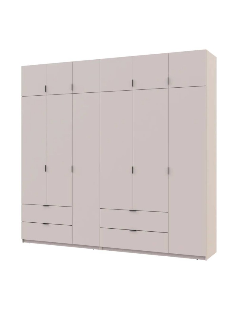 Шафа для одягу Doros Лукас Кашемір 3+3 ДСП 255х50х240 DRS-011714 (42005112)