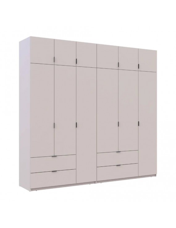 Шафа для одягу Doros Лукас Кашемір 3+3 ДСП 255х50х240 DRS-011714 (42005112)
