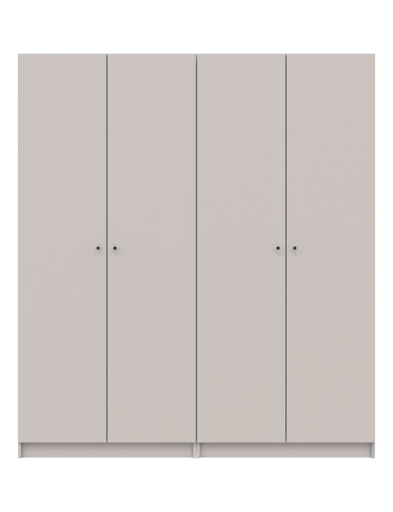 Комплект шаф для одягу з полицями Doros Промо (2 шт.) 180х48х204 см Кашемір (DRS-011466)