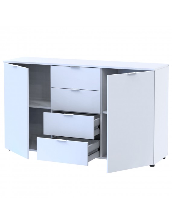 Комод у спальню Doros Рон 5 140х38х81 см Білий (DRS-011300)