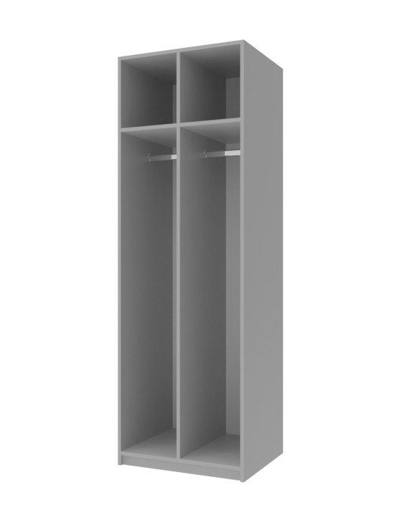 Шафка в роздягальню на 2-і секції Doros 60х52х180 Сірий (DRS-011221)