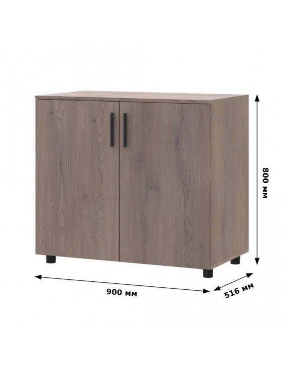 Комод Doros Торн Сірий 2 ДСП 90х51.6х80 (DRS-012090)