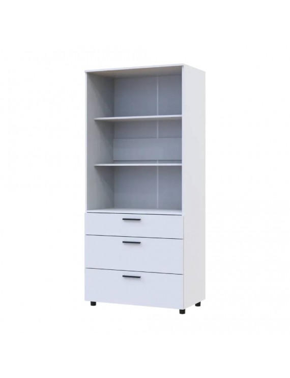 Шафа для одягу Doros Торн Білий 2 ДСП/3Ш (полиці) 90х51.6х200 (DRS-012020)