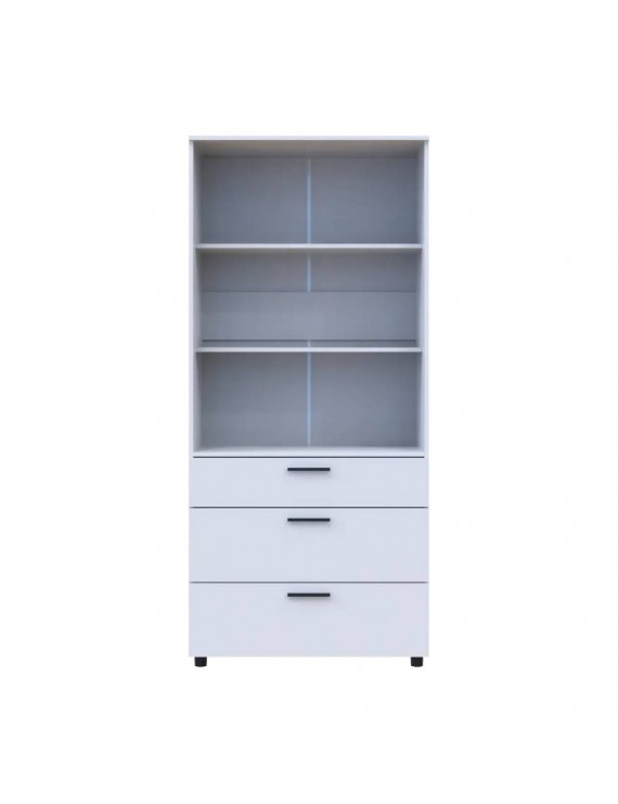 Шафа для одягу Doros Торн Білий 2 ДСП/3Ш (полиці) 90х51.6х200 (DRS-012020)