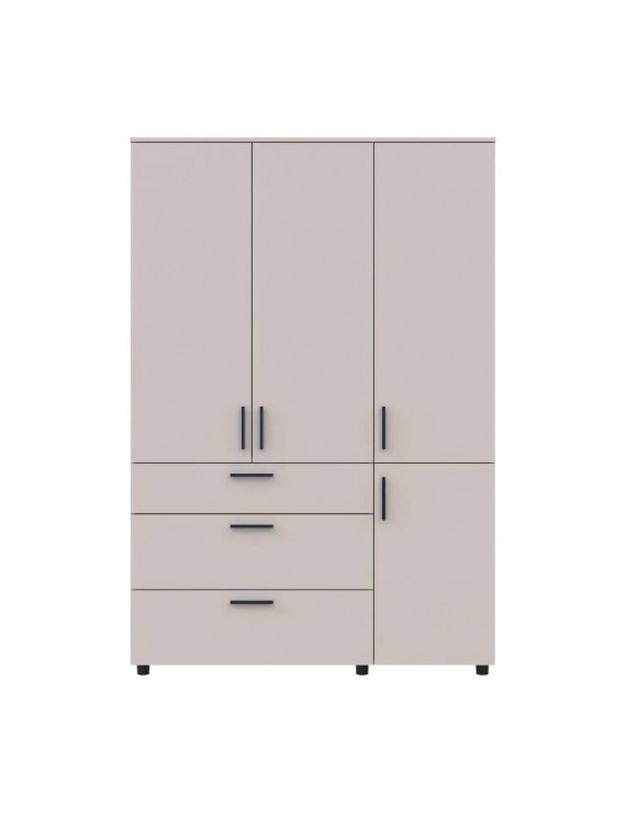 Шафа для одягу Doros Торн Кашемір 3 ДСП/3Ш (полиці) 135х51.6х200 (DRS-012060)