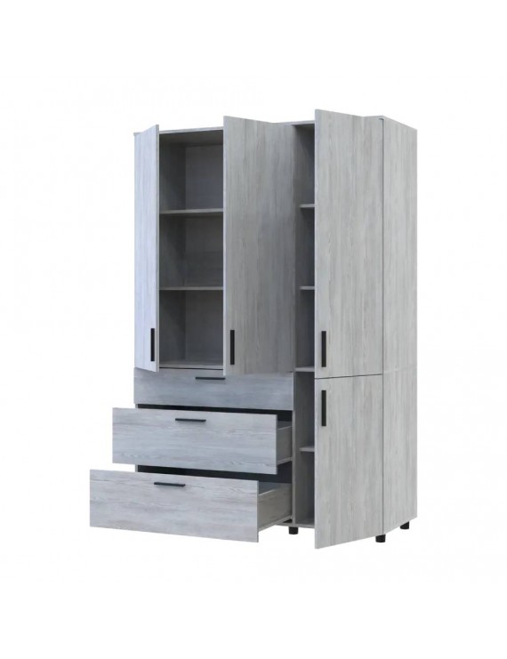 Шафа для одягу Doros Торн Сосна Натті 3 ДСП/3Ш (полиці) 135х51.6х200 (DRS-012080)