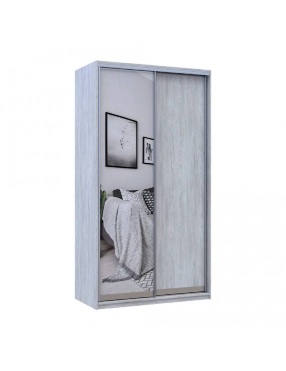 Шафа- купе Doros Сити Лайт Сосна Натті 1 ДСП / 1 зеркало 120х45х225 (DRS-011956)