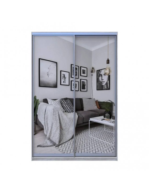 Шафа-купе Doros Сити Лайт Сосна Натти 2 Дзеркала 150х60х225 (DRS-011966)