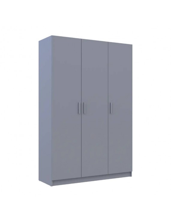 Шафа для одягу Doros Промо Сірий 3 ДСП 135х48х204 (DRS-011626)