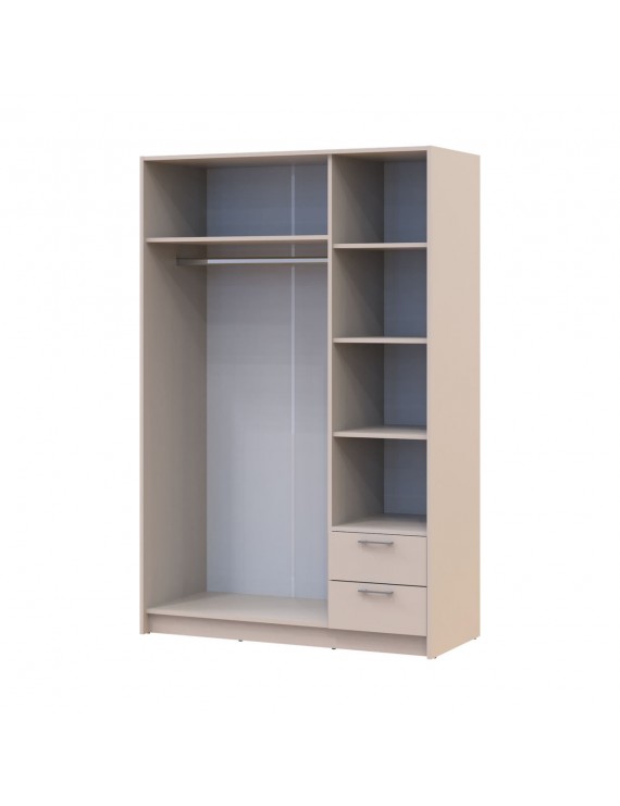 Шафа для одягу Doros Ронді Кашемір 3 ДСП 121х52х195 (80738472) (DRS-012185)