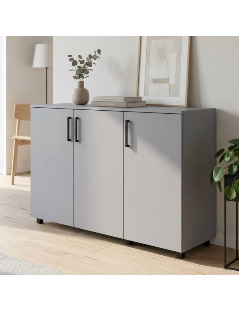 Комод Doros Торн Сірий 3 ДСП 135х51.6х80 (DRS-012101)
