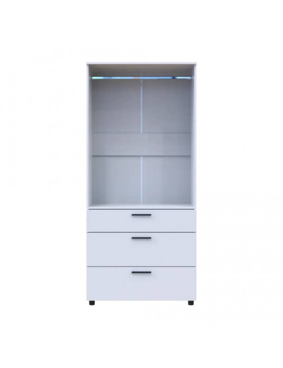 Шафа для одягу Doros Торн Білий 2 ДСП/3Ш (штанга) 90х51.6х200 (DRS-012021)