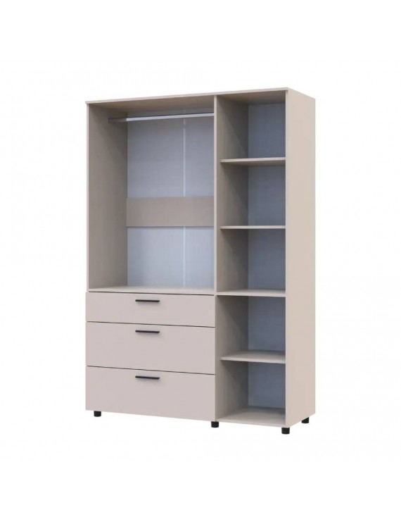 Шафа для одягу Doros Торн Кашемір 3 ДСП/3Ш (штанга) 135х51.6х200 (DRS-012061)