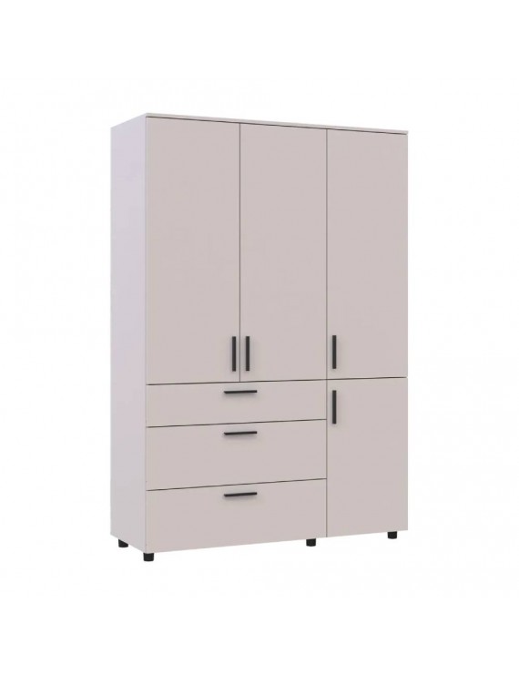 Шафа для одягу Doros Торн Кашемір 3 ДСП/3Ш (штанга) 135х51.6х200 (DRS-012061)