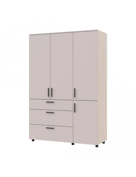 Шафа для одягу Doros Торн Кашемір 3 ДСП/3Ш (штанга) 135х51.6х200 (DRS-012061)